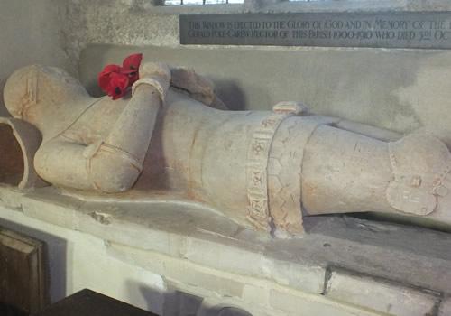 Photo Gallery Image - Funeral Effigy in the Dawney Aisle in St Mary's Church