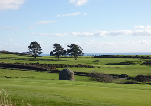 Views over the golf course